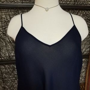 Navy blue Lauren camisole for the plus & pretty